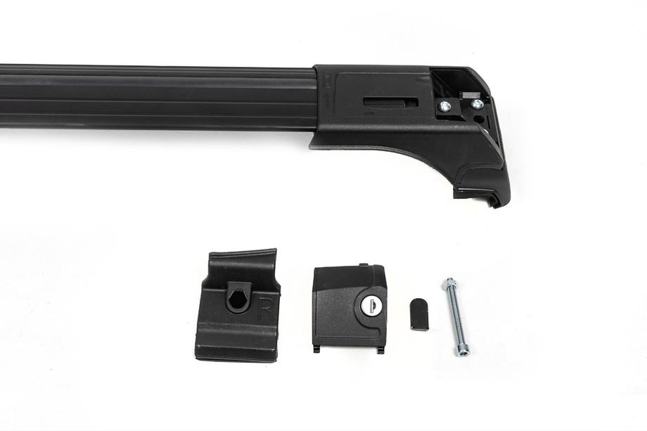 Barras de techo para raíles integrados con llave Skybar V2 (2 uds) hasta 120 cm, Negro Foto 10