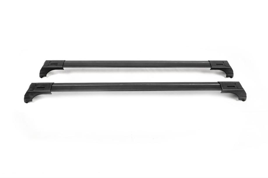 Barras de techo para raíles integrados con llave Skybar V2 (2 uds) hasta 120 cm, Negro Foto 14