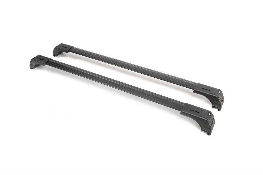 Barras de techo para raíles integrados con llave Skybar V2 (2 uds) hasta 120 cm, Negro Foto 15