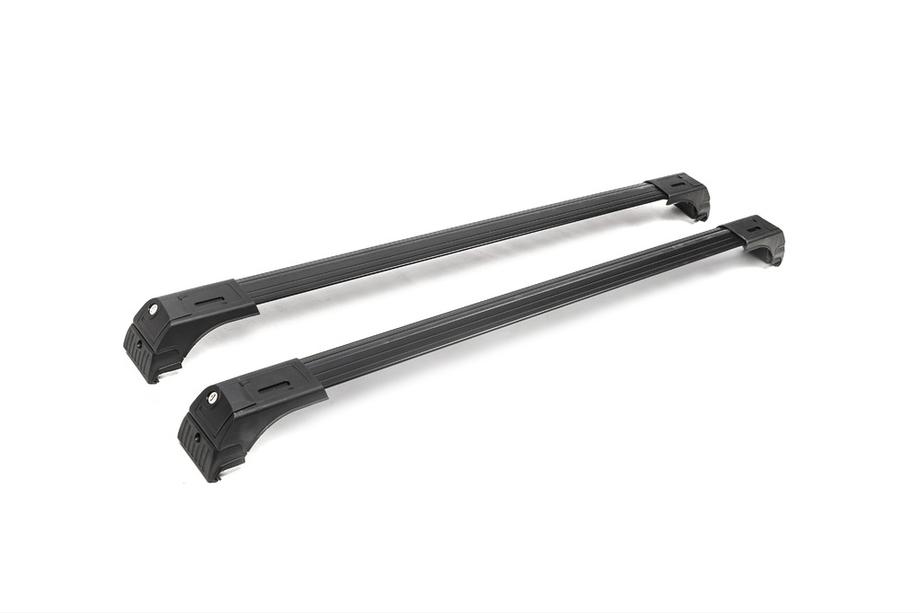 Barras de techo para raíles integrados con llave Skybar V2 (2 uds) hasta 120 cm, Negro Foto 16
