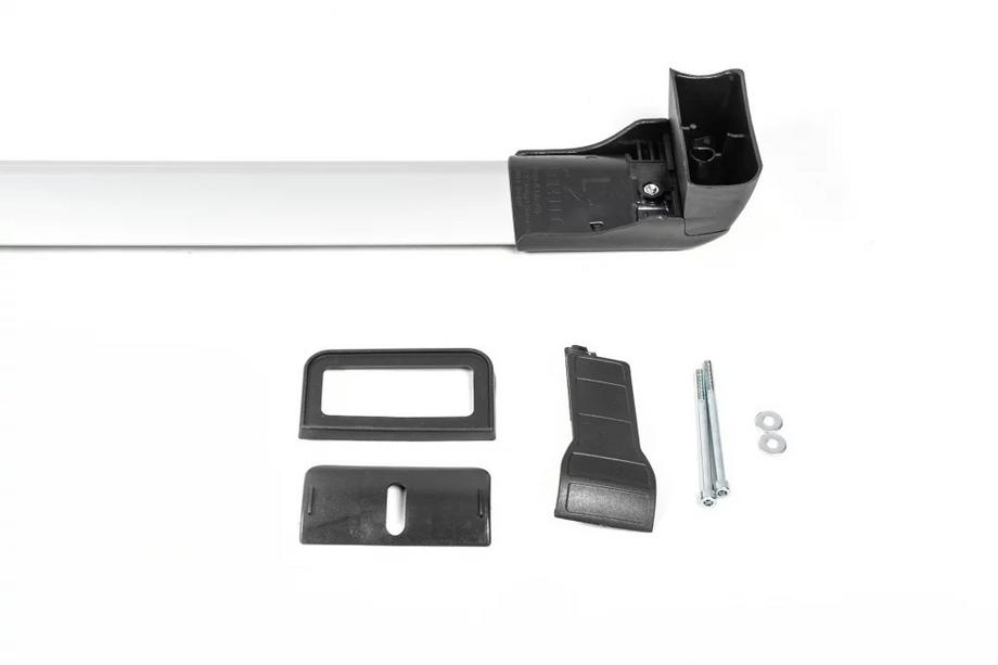 Renault Trafic 2001–2015 Barras de techo para puntos de anclaje originales con llave (2 uds) Negro Foto 17