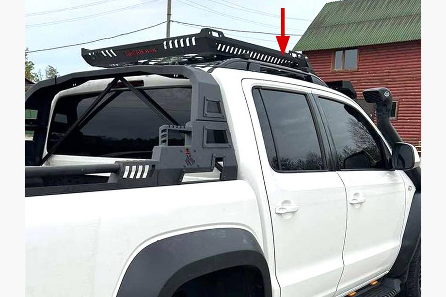 Volkswagen Amarok 2010-2022 Barras de Techo Skyport BLACK Foto 4