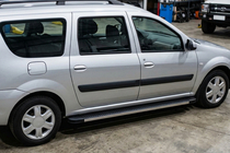 Dacia Logan MCV 2004-2014 Estribos Laterales Maya V1 (2 uds., Aluminio) foto 1