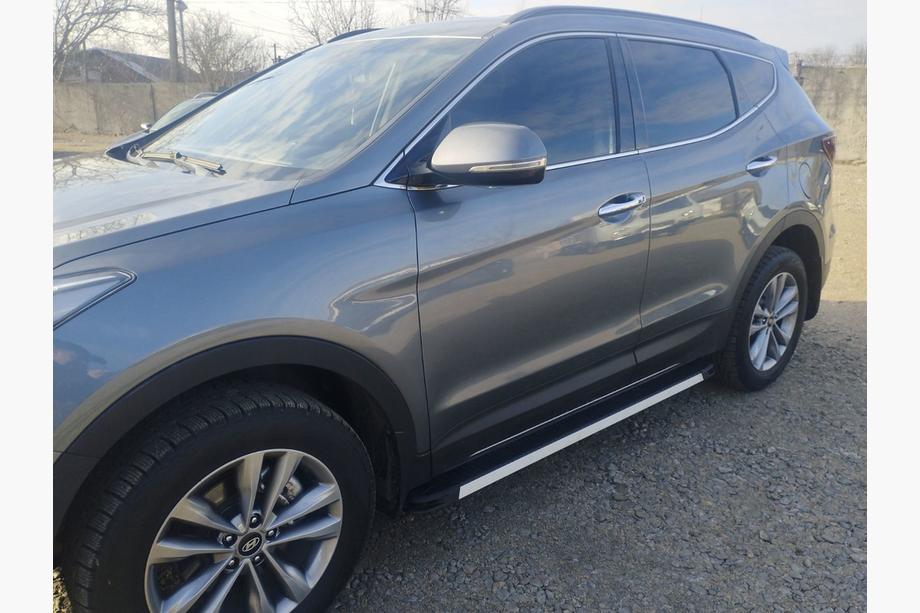 Hyundai Santa Fe 3 2012-2018 Estribos Laterales Maya V1 (2 uds., Aluminio) Image