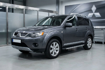 Mitsubishi Outlander 2006-2012 Estribos Laterales Maya V1 (2 uds., Aluminio) foto 1