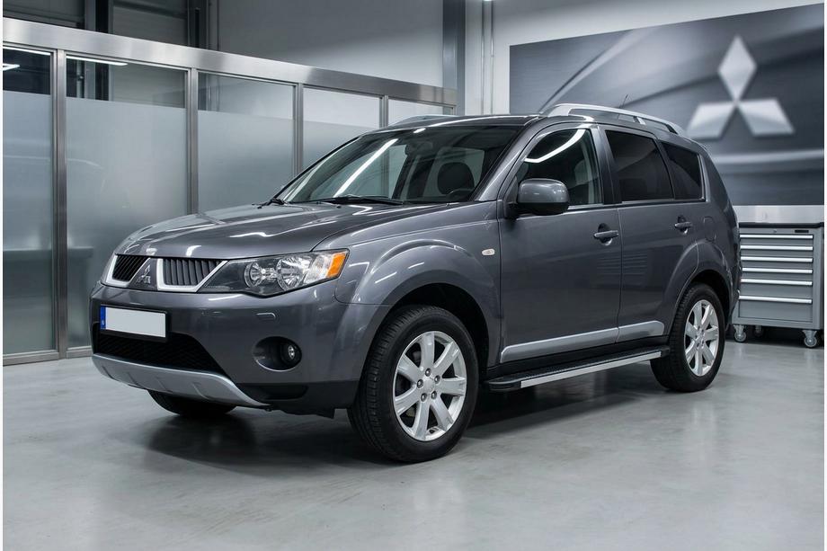 Mitsubishi Outlander 2006-2012 Estribos Laterales Maya V1 (2 uds., Aluminio) Image