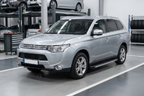 Mitsubishi Outlander 2012-2021 Estribos Laterales Maya V1 (2 uds., Aluminio) foto 3