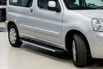 Peugeot Partner 1996-2008 Estribos Laterales Maya V1 (2 uds., Aluminio) foto 2