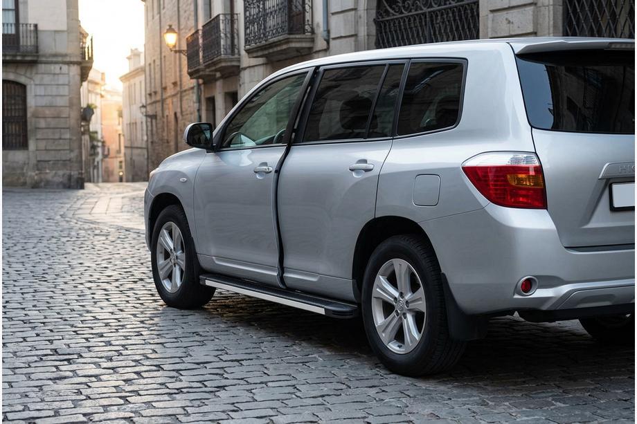 Toyota Highlander 2008-2013 Estribos Laterales Maya V1 (2 uds., Aluminio) Image