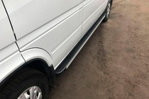 Volkswagen LT 1995-2006 Estribos Laterales Maya (2 uds., Aluminio) foto 1