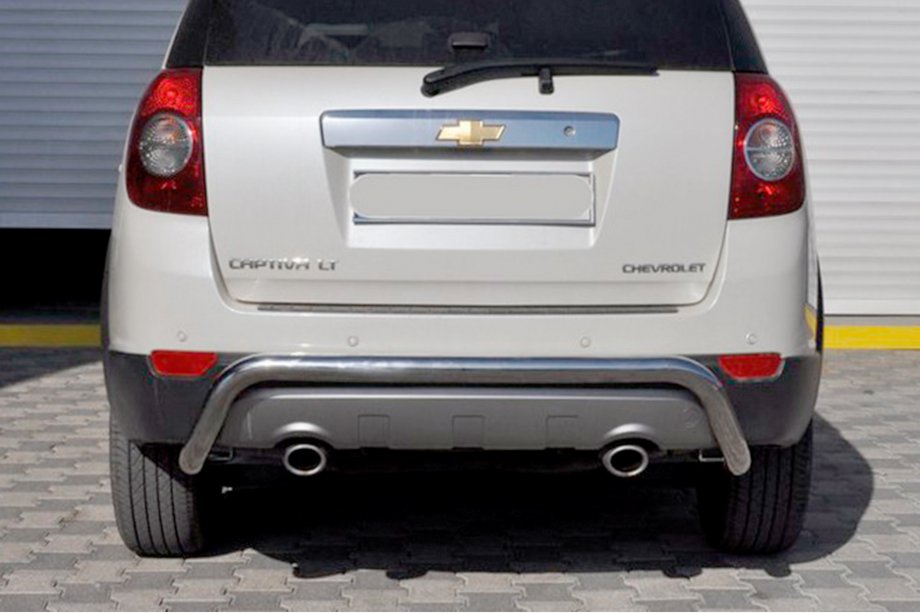 Chevrolet Captiva 2006-2019 Barra Trasera AK007 (Acero Inoxidable) Image