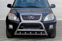 Chery Tiggo 1 2005-2016 Defensa Delantera WT003 (Acero Inoxidable) foto 1
