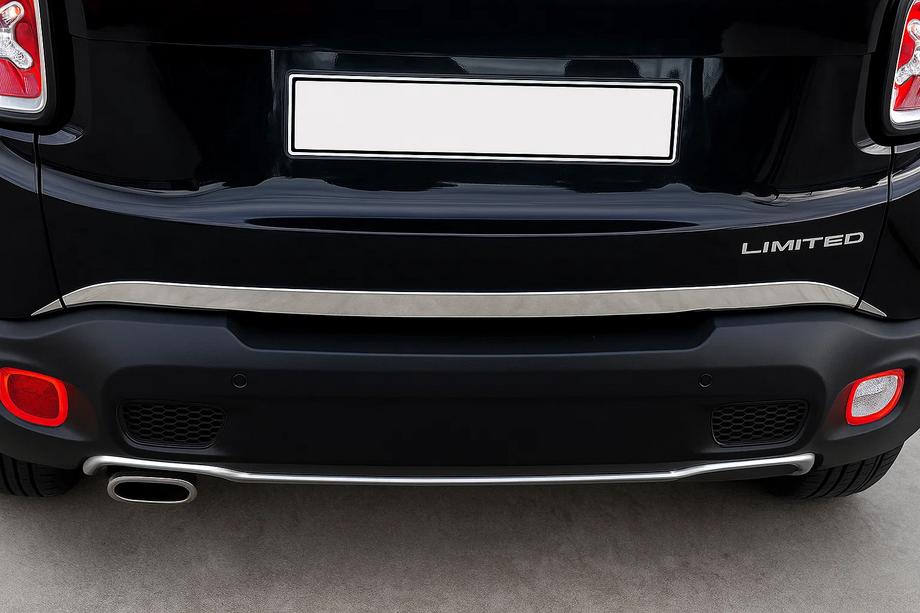 Jeep Renegade 2014- Moldura de maletero 2014-2018 (3 uds, acero inoxidable) Image