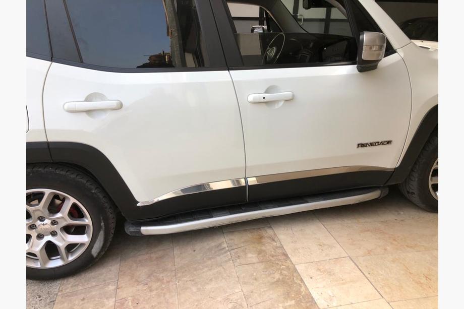 Jeep Renegade 2014- Molduras de Puerta Acero Inoxidable (4 uds) Carmos - Acero Inoxidable Turco Foto 2