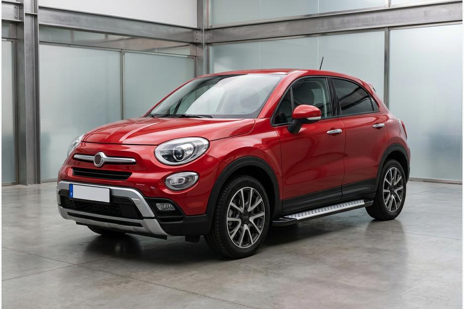 Fiat 500X 2014-2024 Estribos laterales Allmond Grey (2 uds., aluminio) Image