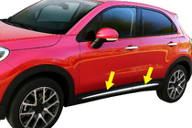 Fiat 500X 2014-2024 Molduras de puertas cromadas (4 uds) foto 7