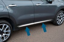 Fiat 500X 2014-2024 Molduras de puertas cromadas (4 uds) foto 2