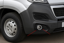 Citroen Jumper 2007-2025 Cubiertas cromadas para faros antiniebla (acero inoxidable) foto 1