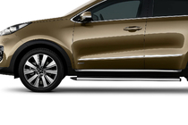 Kia Sportage 2015-2021 Molduras de Puerta Acero Inoxidable (4 uds) OmsaLine - Acero Inoxidable Italiano foto 3