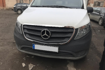 Mercedes Vito/V-class W447 2014- Marco de parrilla (2 uds, acero inoxidable) foto 3