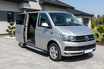 Volkswagen T6 2015-2024 Estribos Laterales Line (2 uds., Aluminio) Batalla Corta foto 1