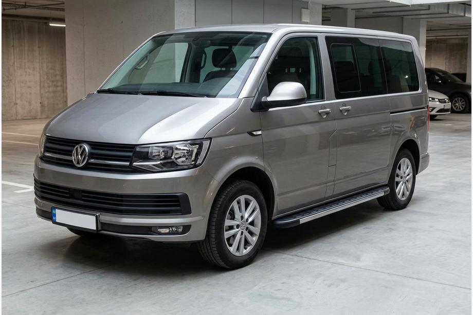 Volkswagen T6 2015-2024 Estribos Laterales Duru (2 uds., Aluminio) Batalla Larga Image
