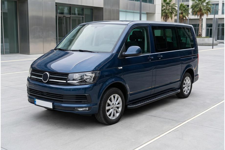 Volkswagen T6 2015-2024 Estribos Laterales Bosphorus Black (2 uds., Aluminio) Image