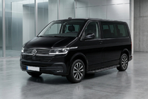 Volkswagen T6 2015-2024 Estribos Laterales RedLine Black (2 uds., Aluminio) Batalla Corta foto 1