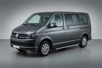 Volkswagen T6 2015-2024 Estribos Laterales Maya (2 uds., Aluminio) foto 1