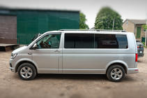 Volkswagen T6 2015-2024 Barras de techo CROWN (gris mate) foto 3
