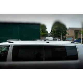 Barras de techo CROWN (gris mate) Volkswagen T6 2015-2024 foto 2