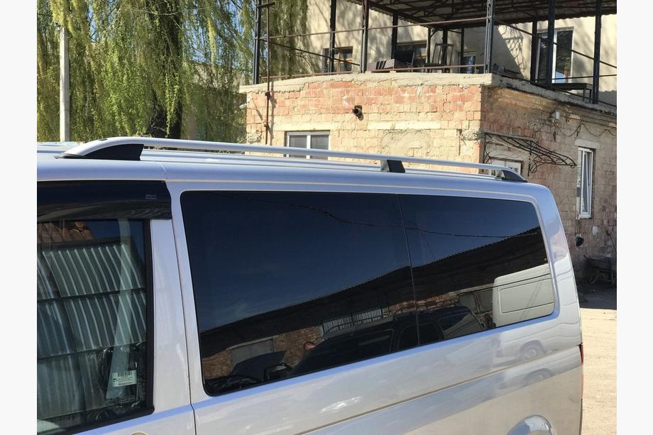 Volkswagen T6 2015-2024 Barras de techo CROWN (gris mate) Batalla Corta Foto 9