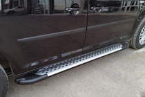 Volkswagen Caddy 2015-2020 Estribos laterales Allmond Grey (2 uds., aluminio) Batalla Maxi foto 1