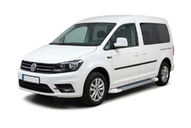 Volkswagen Caddy 2015-2020 Estribos Laterales Allmond White (2 uds., Aluminio) foto 1