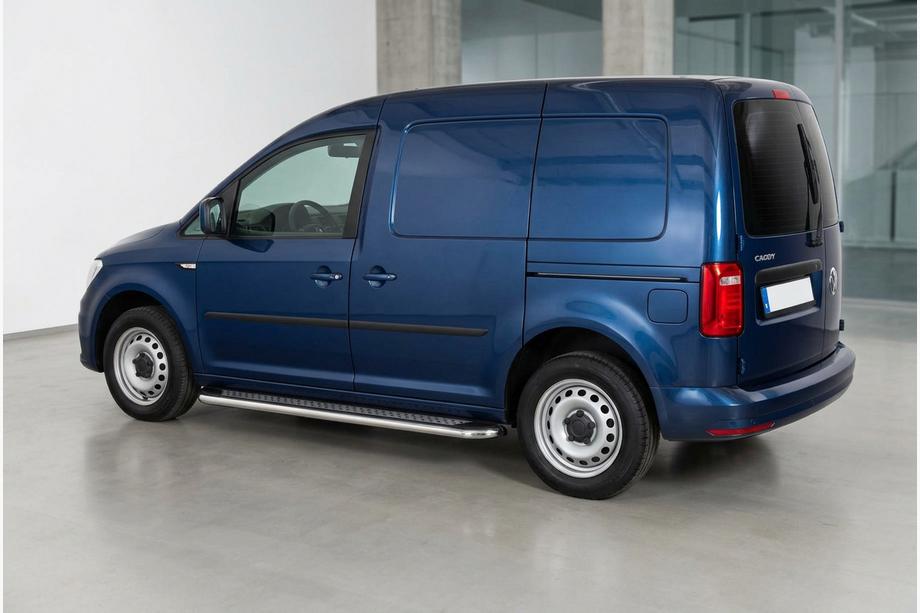 Volkswagen Caddy 2015-2020 Estribos Laterales Maydos V2 (2 uds., Aluminio y Acero Inoxidable) Image