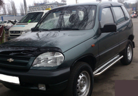 Chevrolet Niva 1998-2020 Estribos Laterales Premium (2 uds., Acero Inoxidable) foto 2