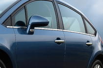 Citroen C-4 2004-2010 Molduras de Ventanas Acero Inoxidable foto 1