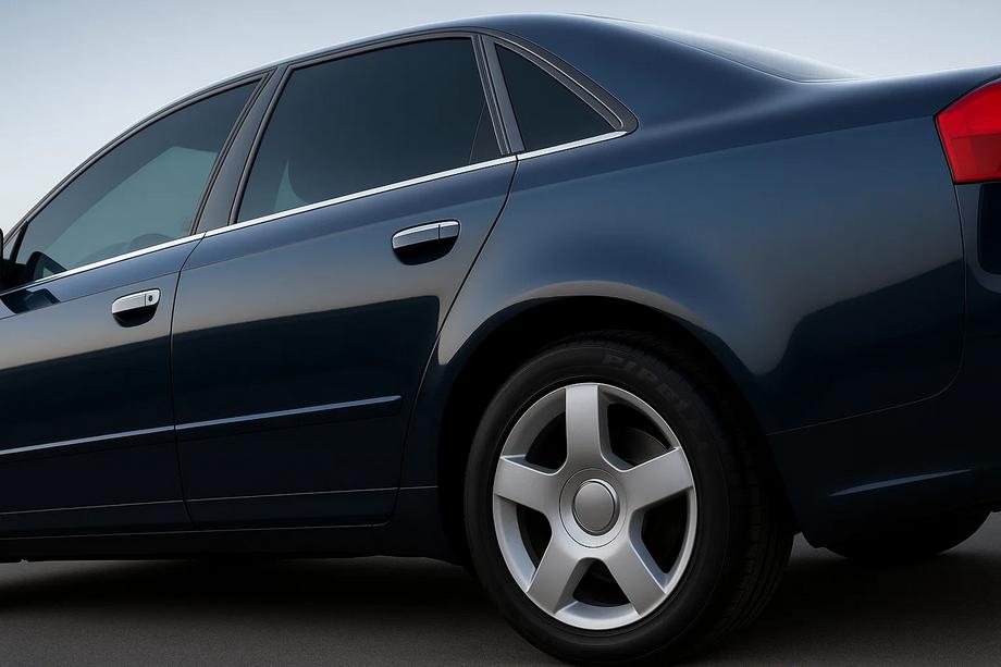Audi A4 B7 2004-2008 Molduras inferiores de ventana acero inoxidable (6 uds.) Image