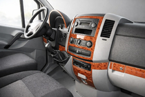 Mercedes Sprinter W906 2006–2018 Kit de molduras para salpicadero (Meric, 19 piezas) Aluminio foto 1