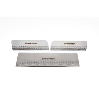 Protecciones de umbral interior Carmos V1 (3 piezas, acero inoxidable) Mercedes Sprinter W906 2006–2018 foto 1