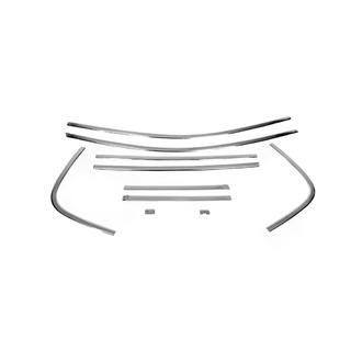 Molduras superiores de ventana acero inoxidable (6 uds) Renault Megane II 2004-2009 foto 2