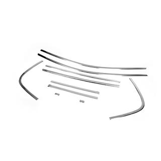 Molduras superiores de ventana acero inoxidable (6 uds) Renault Megane II 2004-2009 foto 3