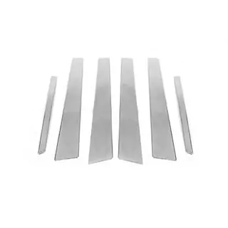 Molduras de Acero Inoxidable para Pilares de Puerta (6 uds) Mercedes E-class W211 2002-2009 foto 3