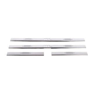 Protecciones de umbral de puerta en acero inoxidable (Carmos, 4 uds) Mercedes ML W163 1997-2005 foto 2