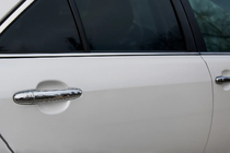 Toyota Camry 2006-2011 Cubiertas para tiradores de puerta (4 uds, acero inoxidable, EU) Carmos, Acero Turco foto 2
