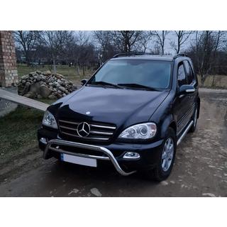 Cubiertas cromadas para borde de parrilla (5 uds, acero inoxidable) Mercedes ML W163 1997-2005 foto 2