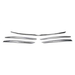 Cubiertas cromadas para borde de parrilla (5 uds, acero inoxidable) Mercedes ML W163 1997-2005 foto 3