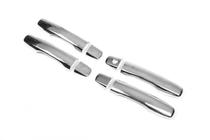 Toyota Land Cruiser 200 2007-2021 Cubiertas Cromadas para Manijas de Puerta 2008-2015 (4 uds, Acero Inoxidable) 4 espacios para botón, OmsaLine - Acero inoxidable italiano foto 8