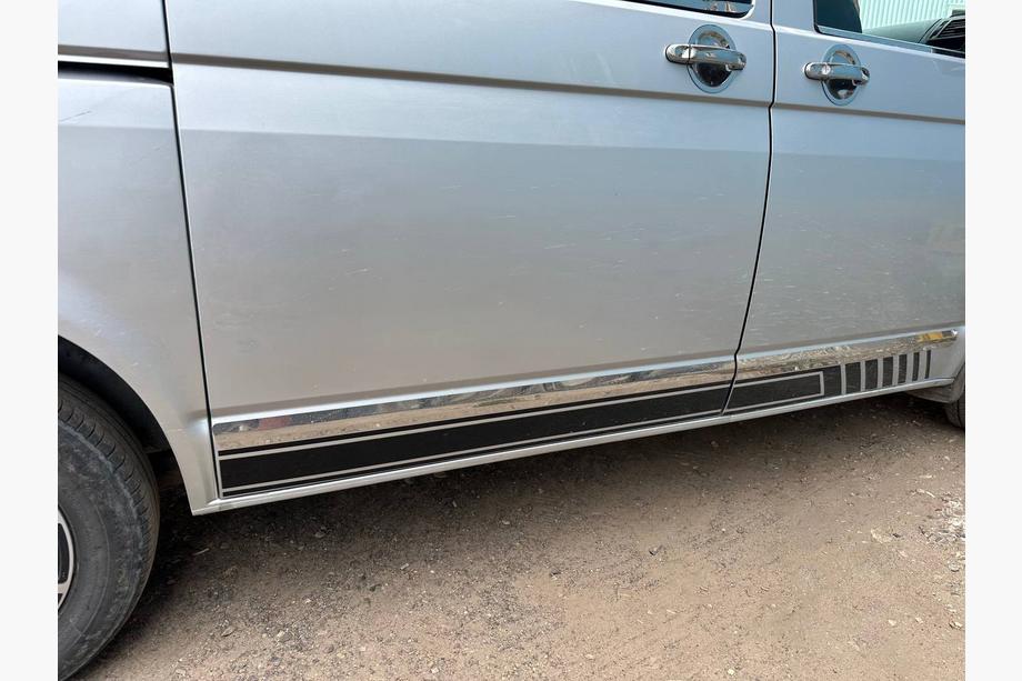 Volkswagen T5 Transporter 2003-2010 Cubiertas de Manijas de Puerta de Acero Inoxidable 4 piezas. Carmos - acero turco Foto 16