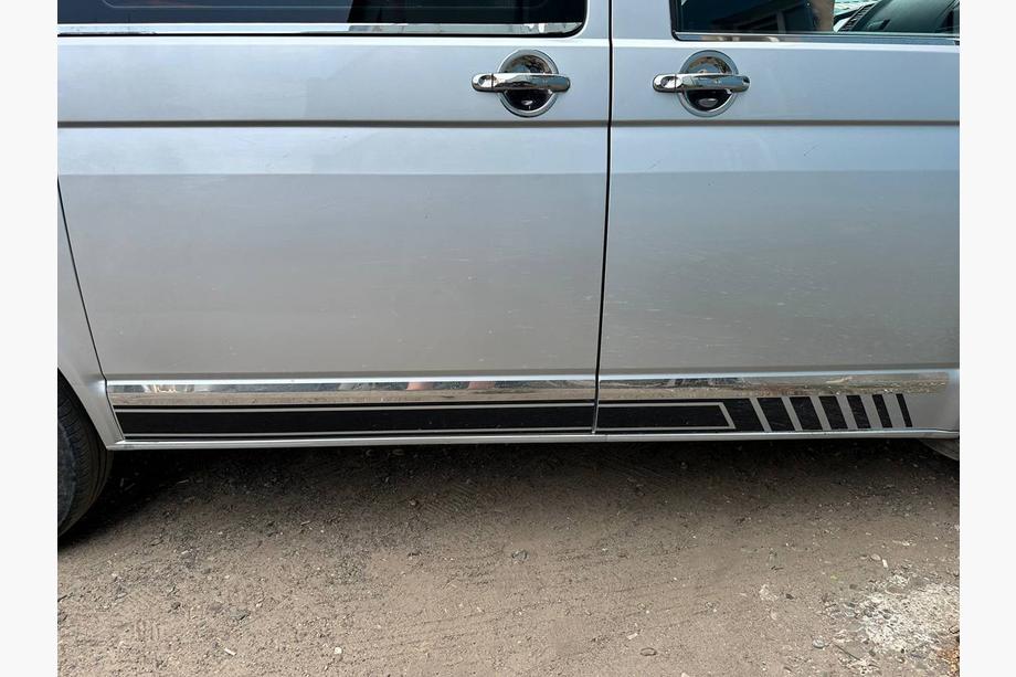 Volkswagen T5 2010-2015 Cubiertas de Manijas de Puerta de Acero Inoxidable 3 piezas. Carmos - acero turco Foto 17